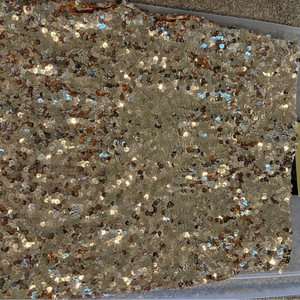 Gold Sequin Skirt